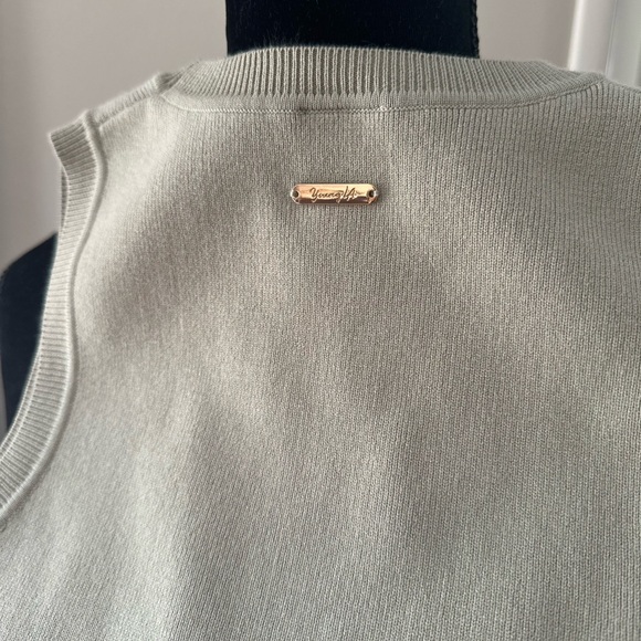 W317 Knit Tank in Pistachio Green - Picture 6 of 10